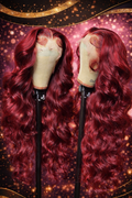 Burgundy Loose Deep Glam HD Lace Front Wig