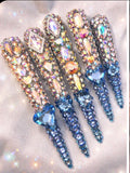 Hand Made Crystal Stiletto Nails