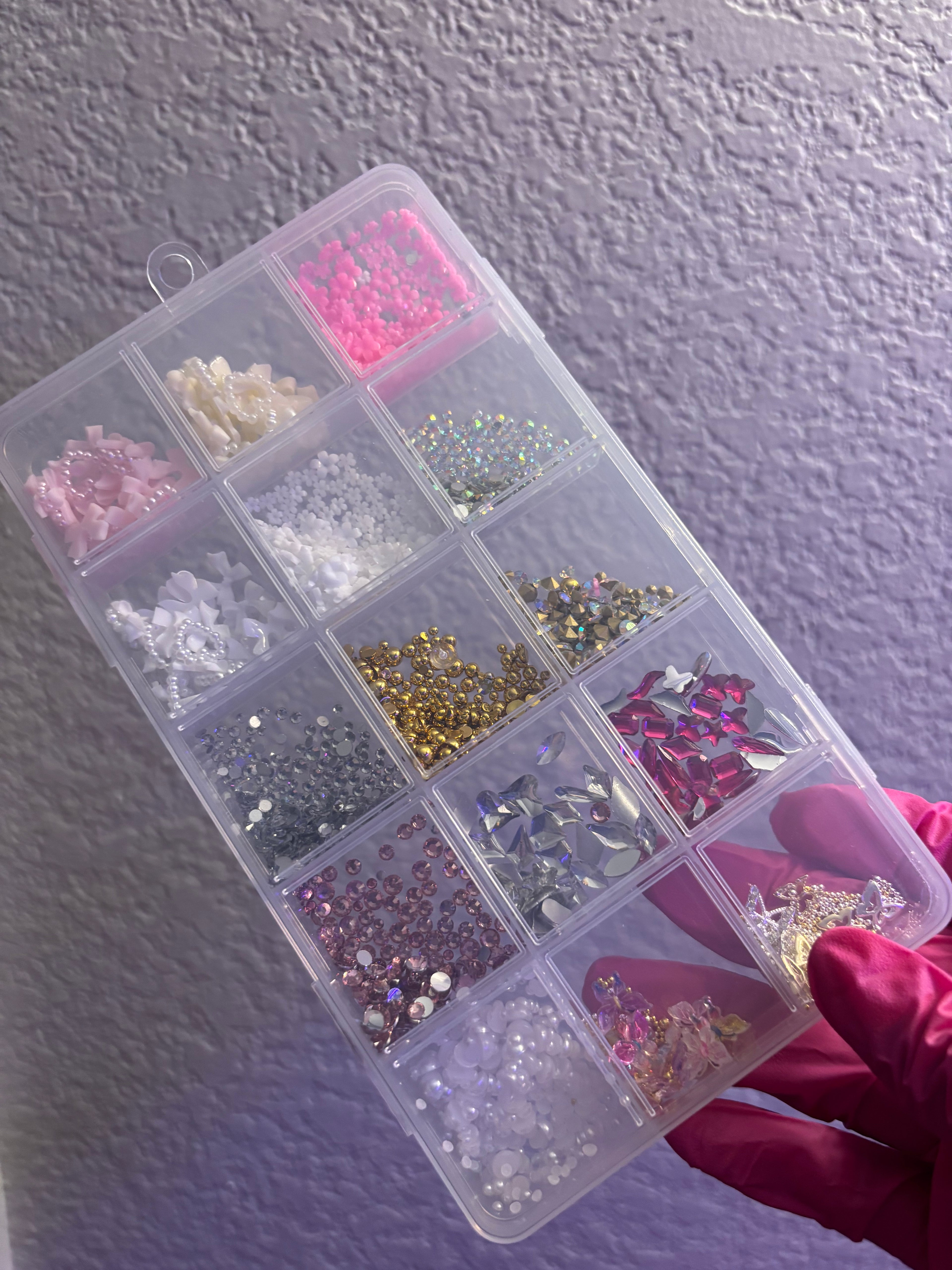 Floral & Gem Nail Charms Box Set